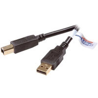 Vivanco High-grade USB 2.0 certified connection cable, 1.8 m, black (45210)